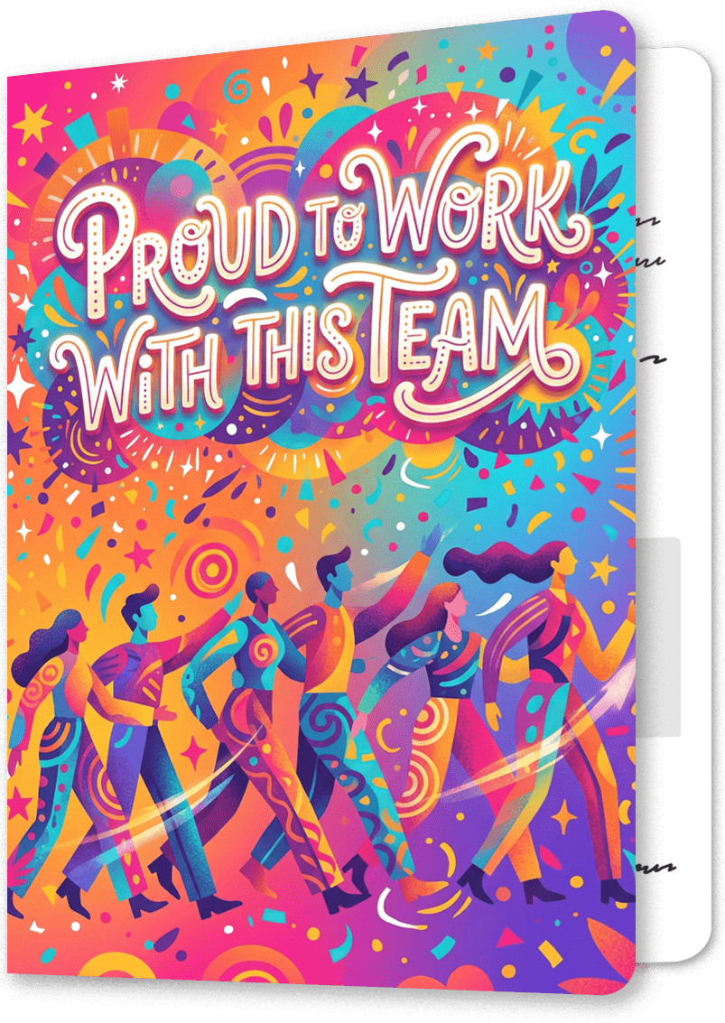 Mighty Team Appreciation Thank You Card