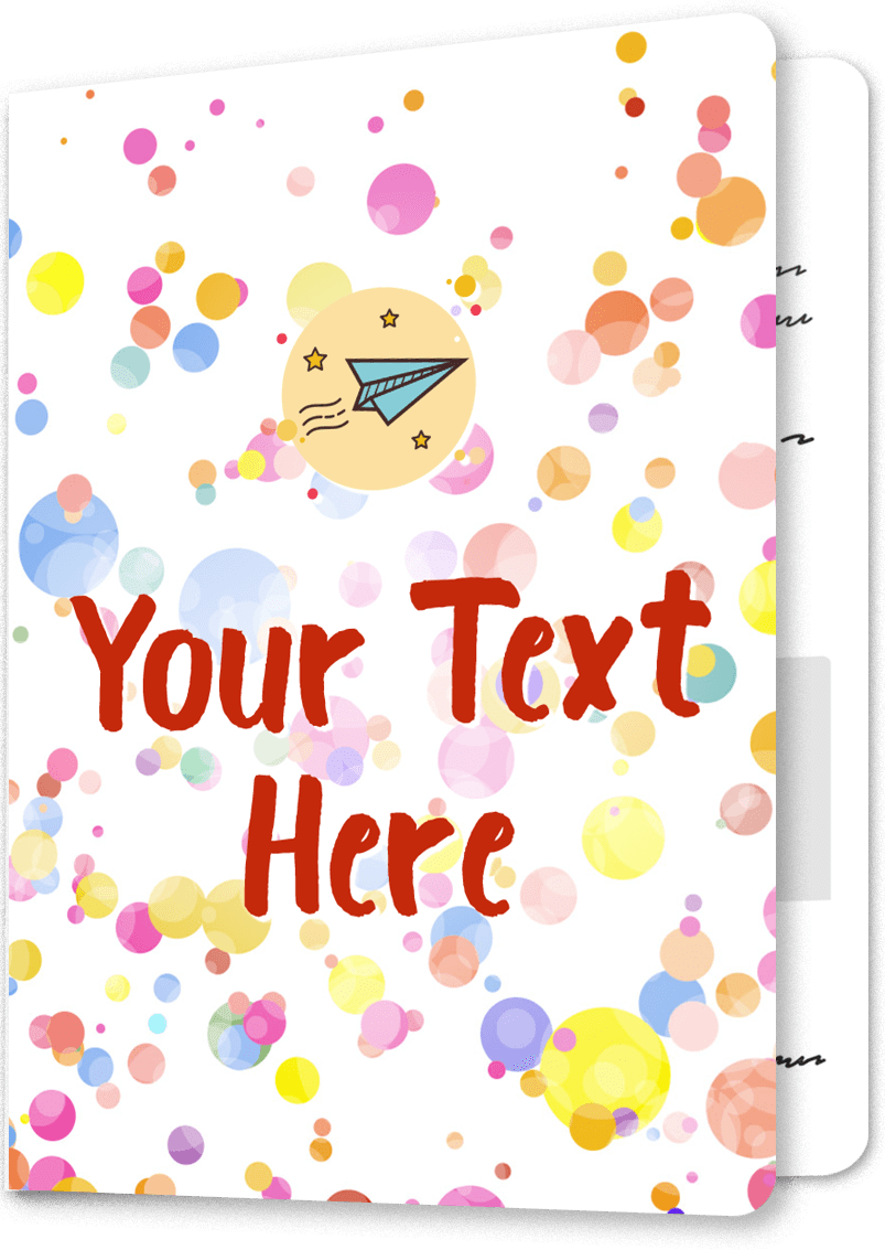 Rainbow Confetti Birthday Card