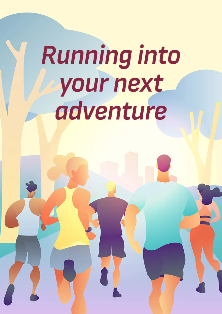 Running Into Your Next Adventure Leaving Card