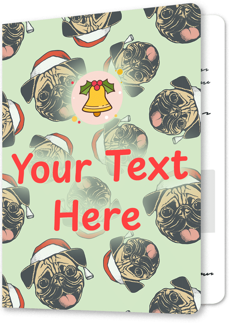 Santa Pug Pattern