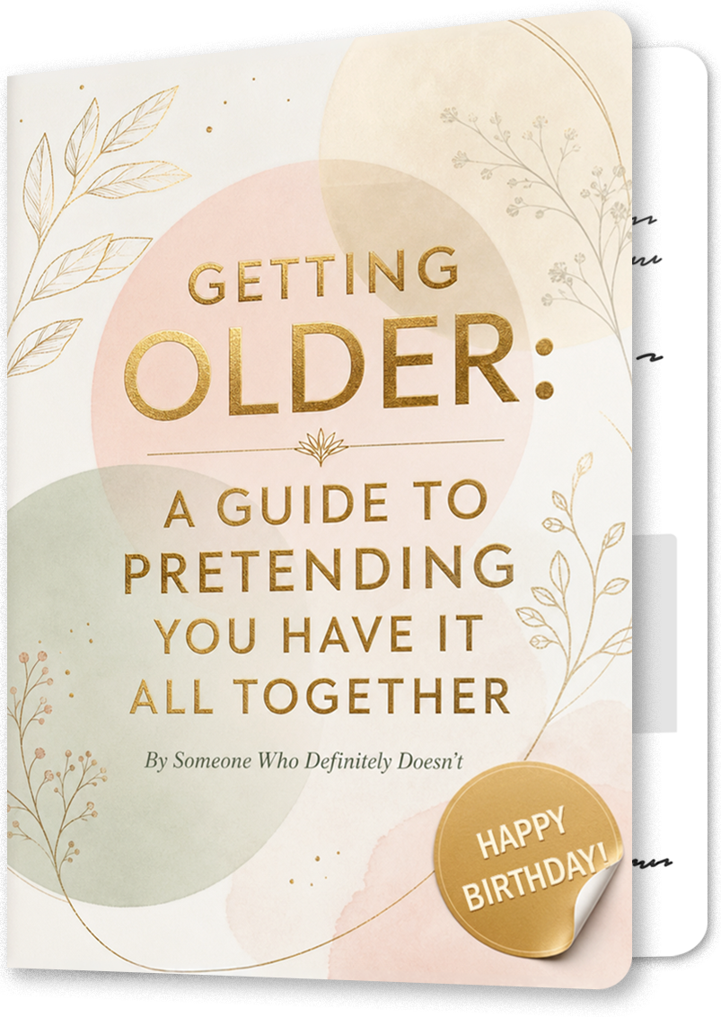Getting Older Guide Birthday Card