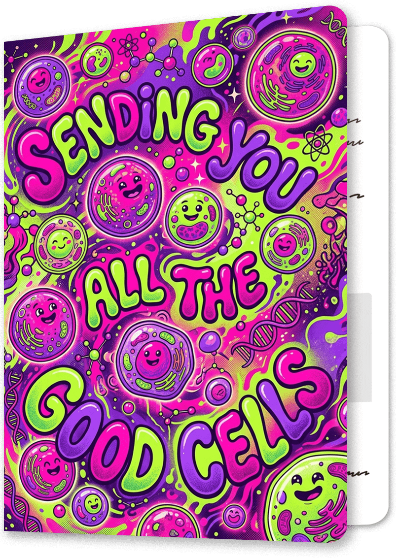 Good Cells Get Well Soon Card