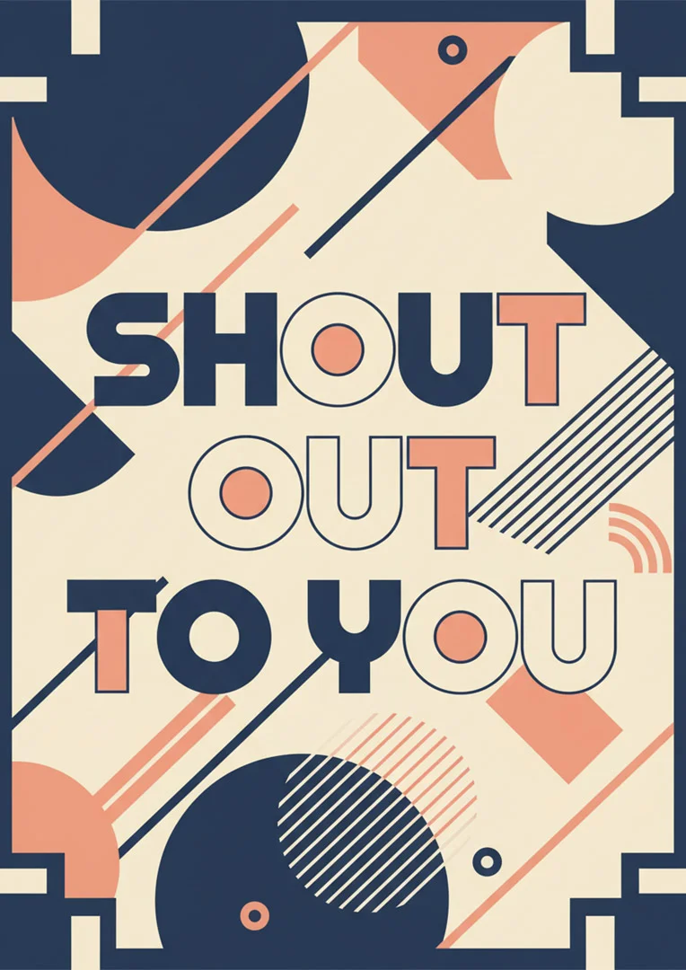 Bold Shout Out Work Anniversary Card