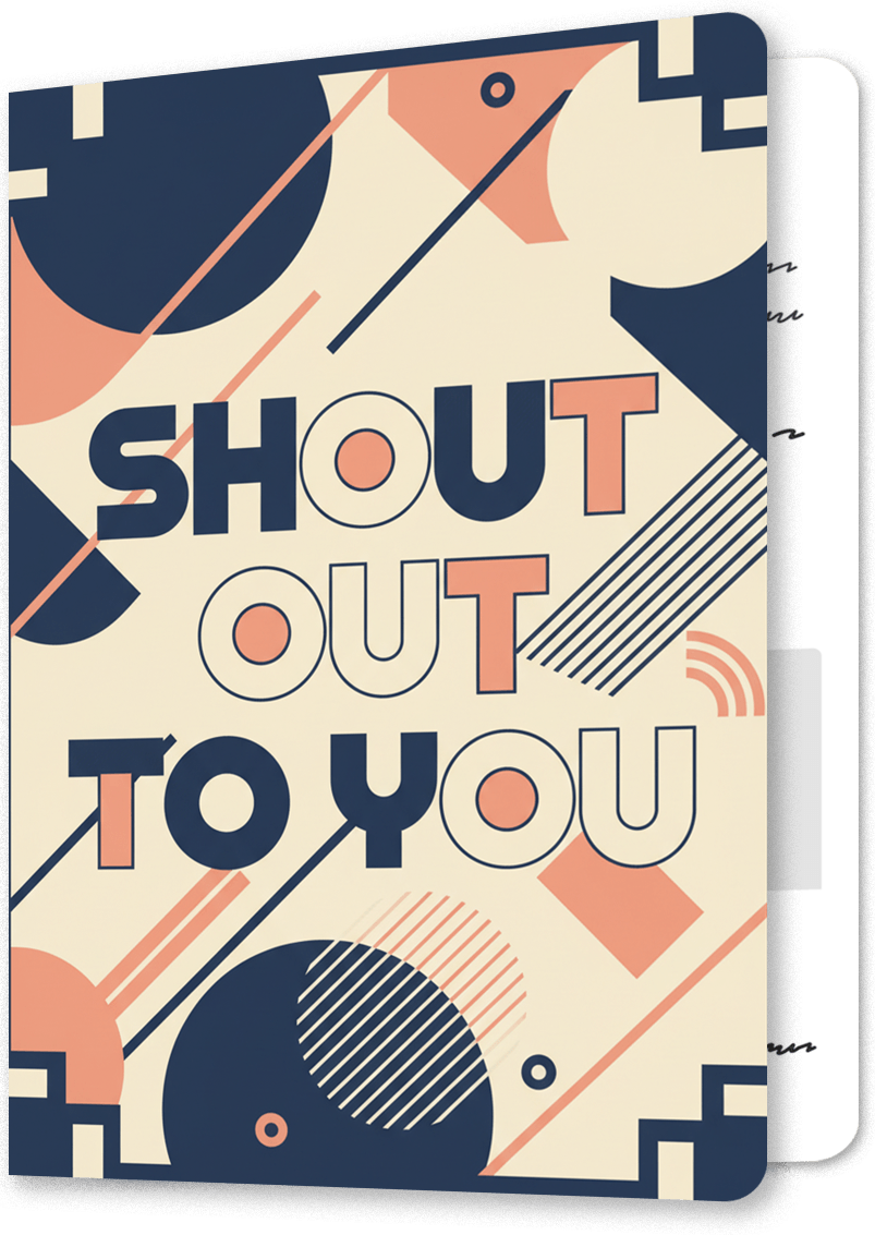 Shout Out To You Birthday Card