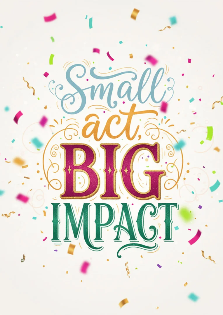 Impactful Small Act Thank You Card