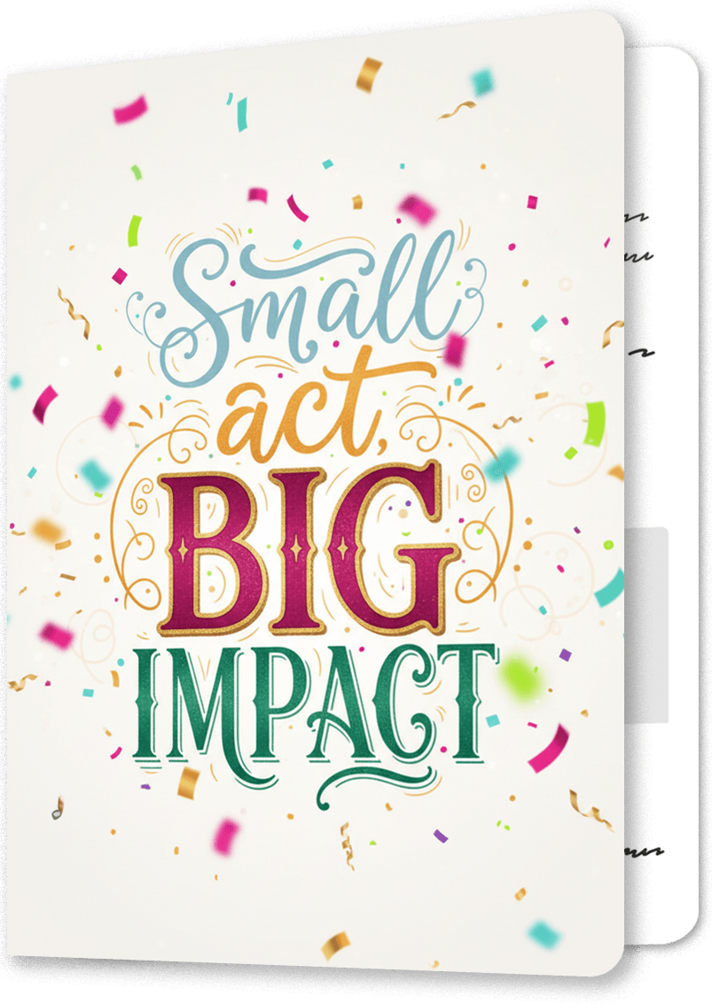Impactful Small Act Thank You Card