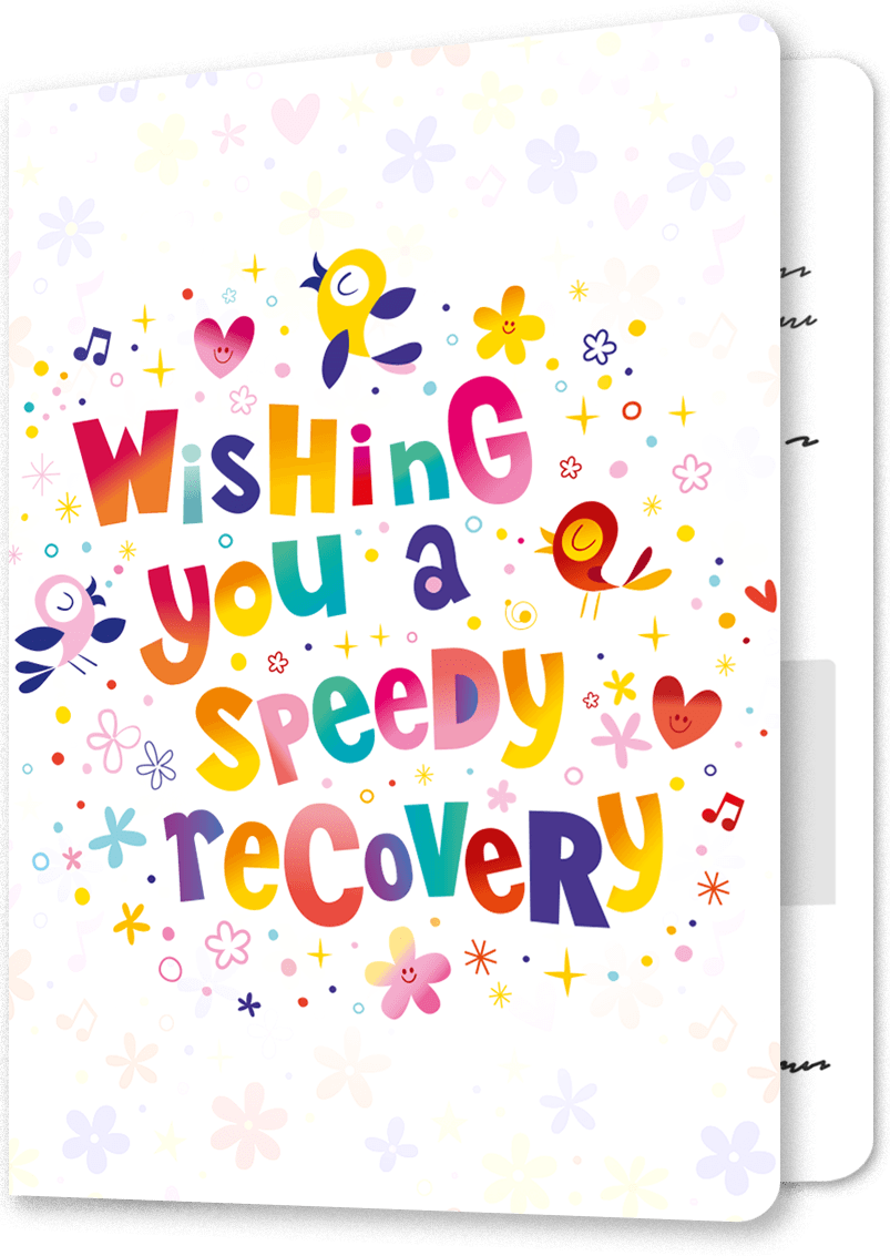 Somewhere Over Rainbow Get Well Soon Card