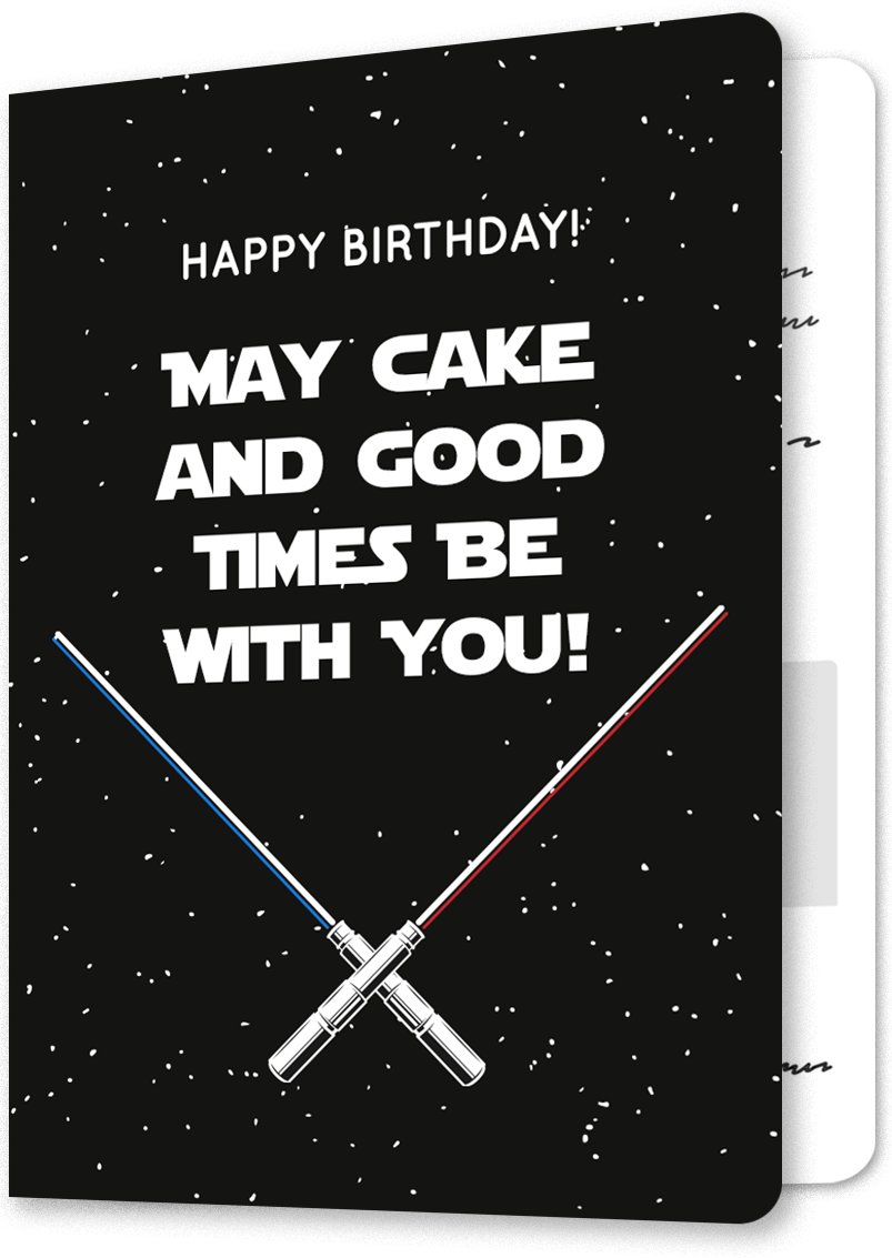Galactic Force Birthday Card
