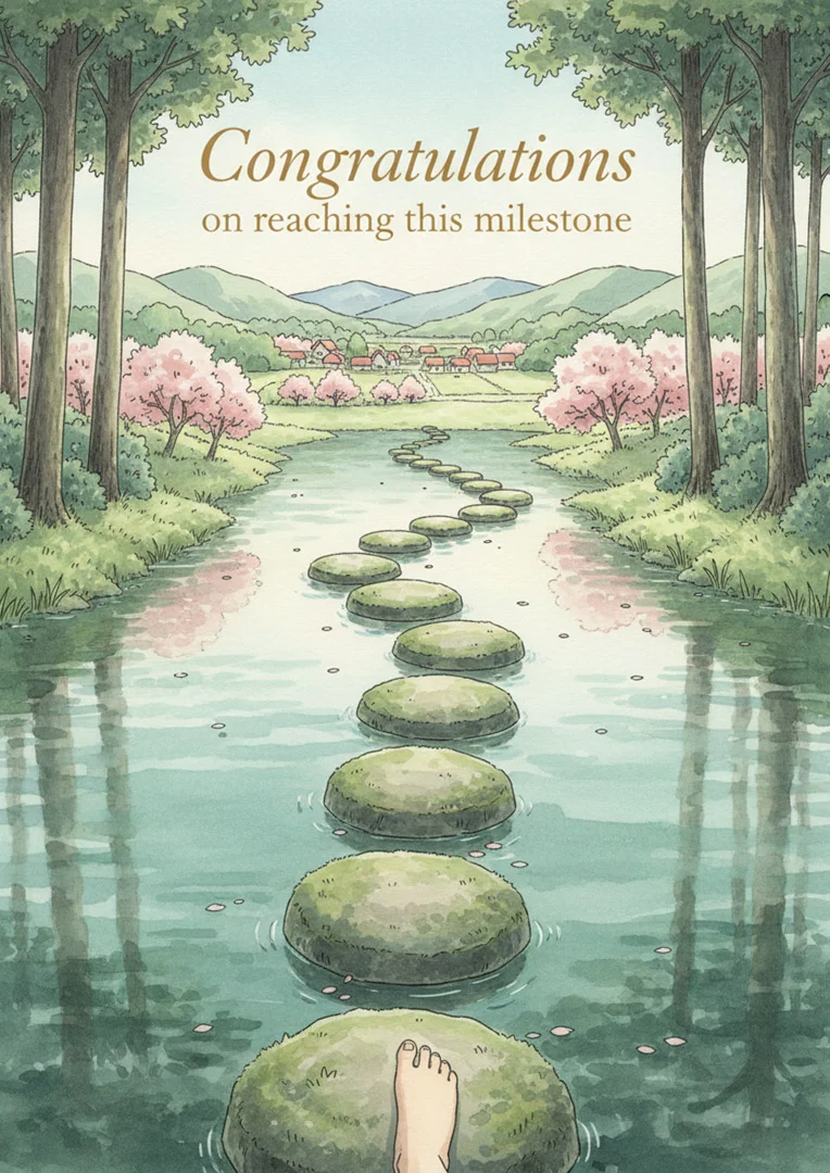Milestone Journey Work Anniversary Card