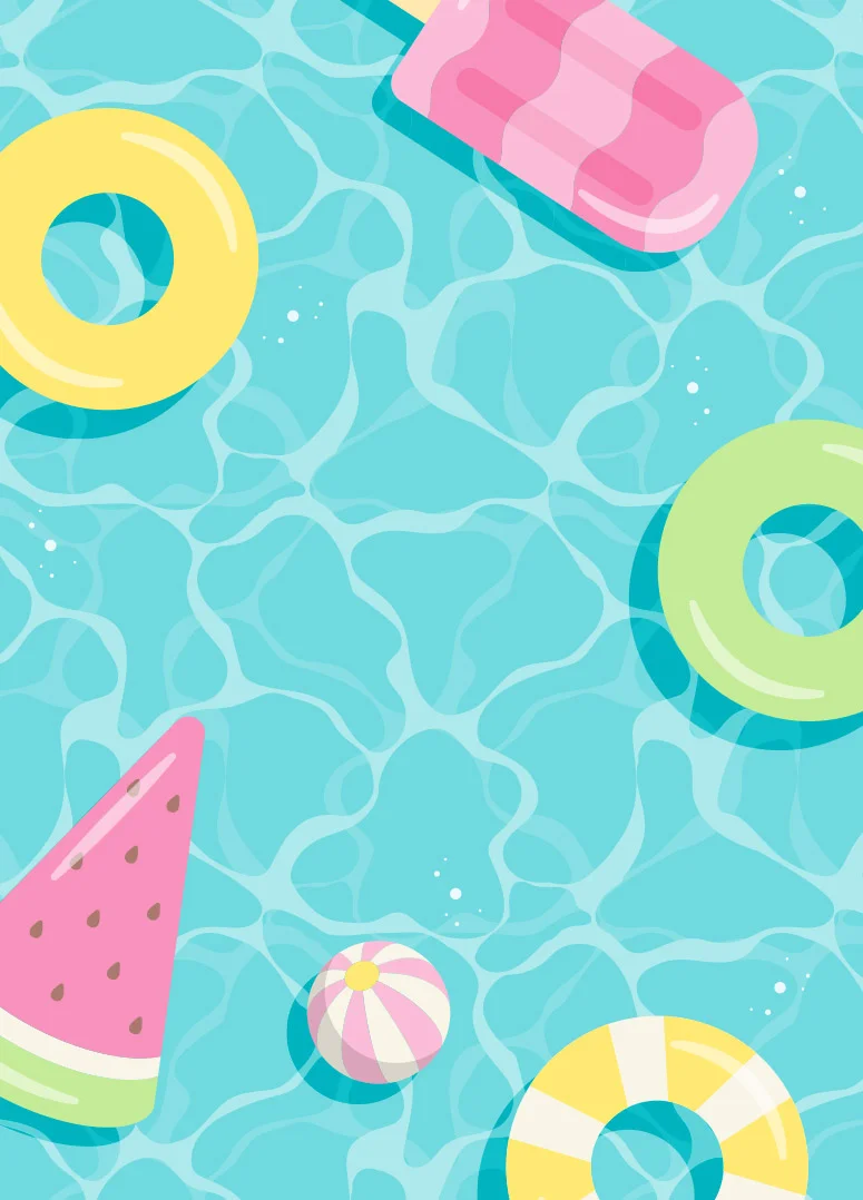Sunny Poolside Birthday Card