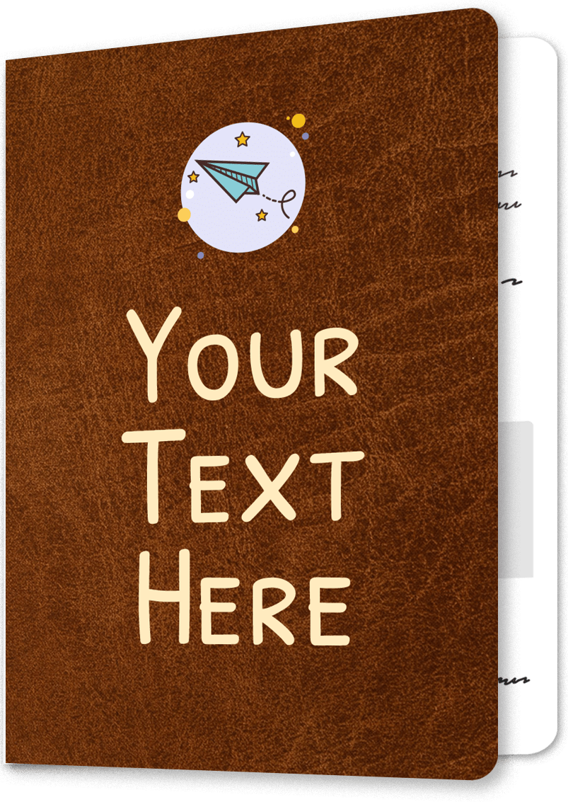 Leather-Bound Adventure Birthday Card