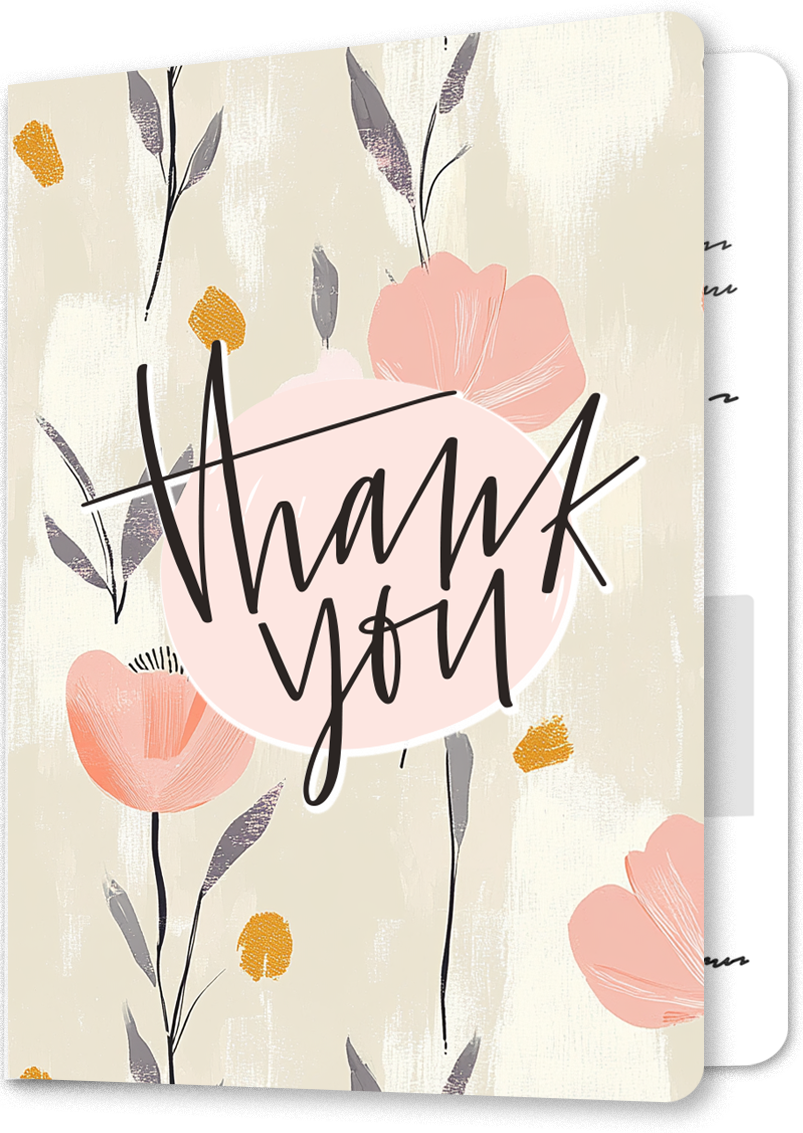 <p>Artistic Blooms Thank You Card</p>
 image