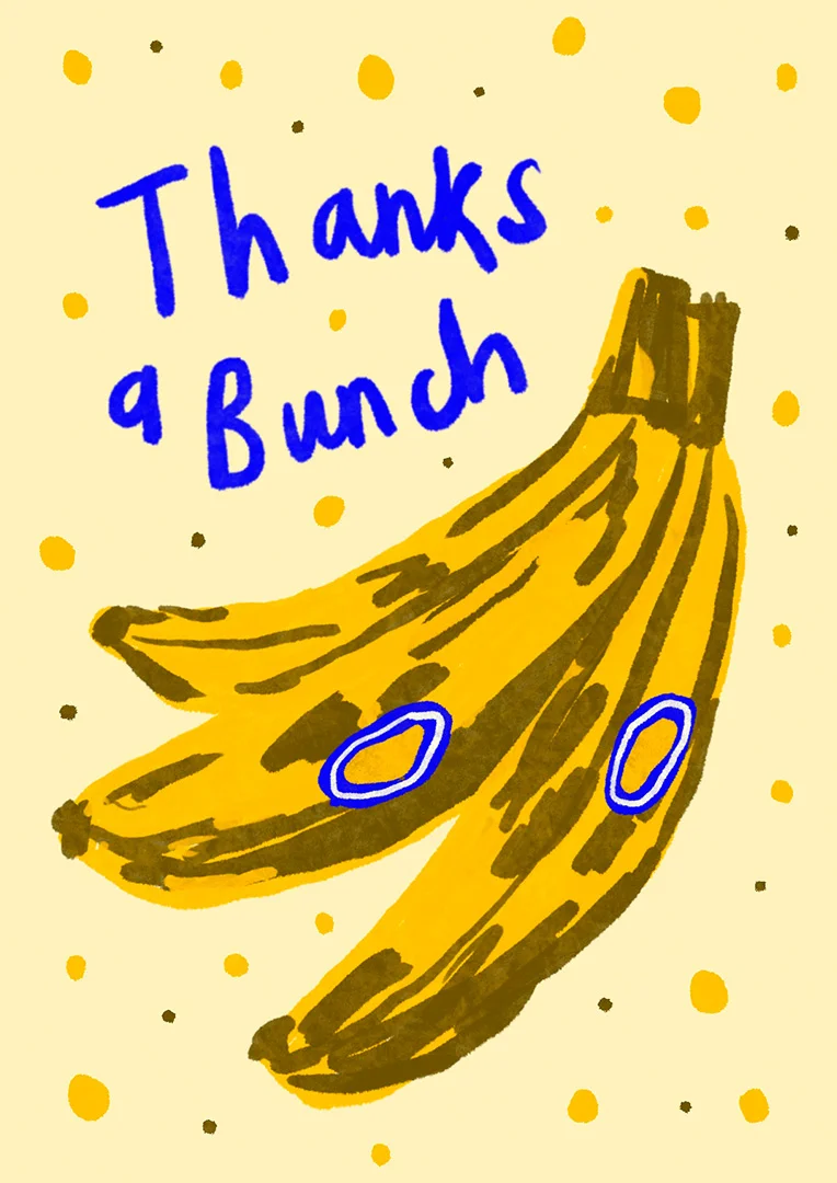 Thanks a Bunch Thank You Card