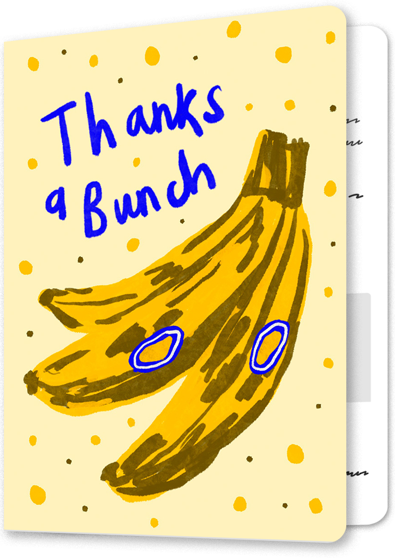<p>Thanks a Bunch Thank You Card</p>
 image