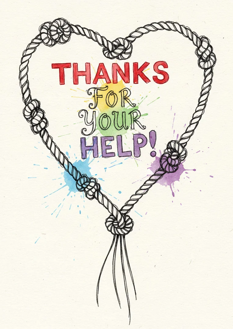 A Little Help Thank You Card