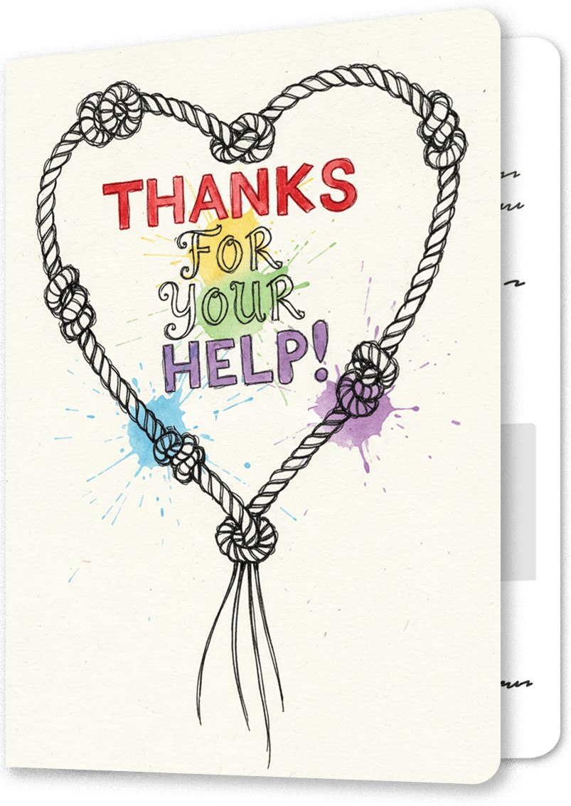 A Little Help Thank You Card