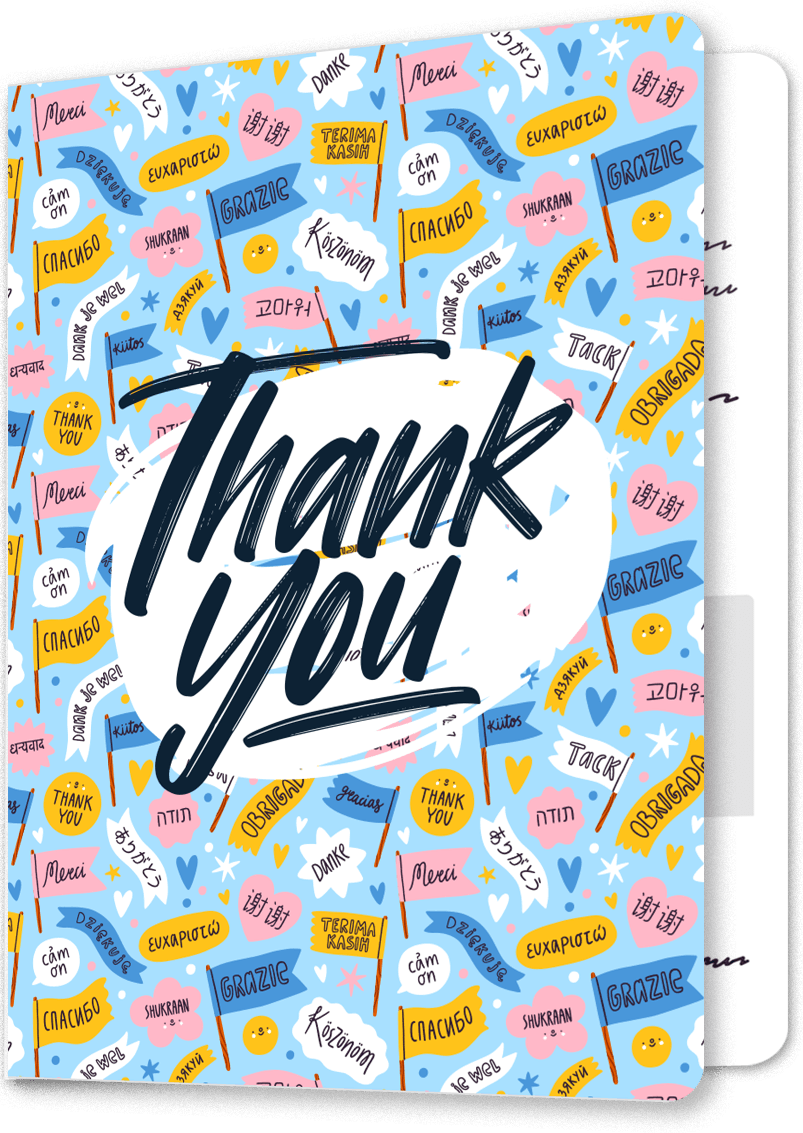 Example Leaving cards design