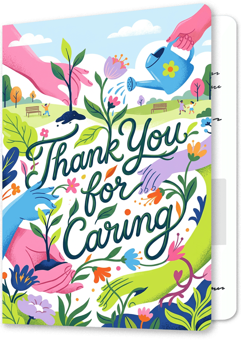 Growing Gratitude Thank You Card