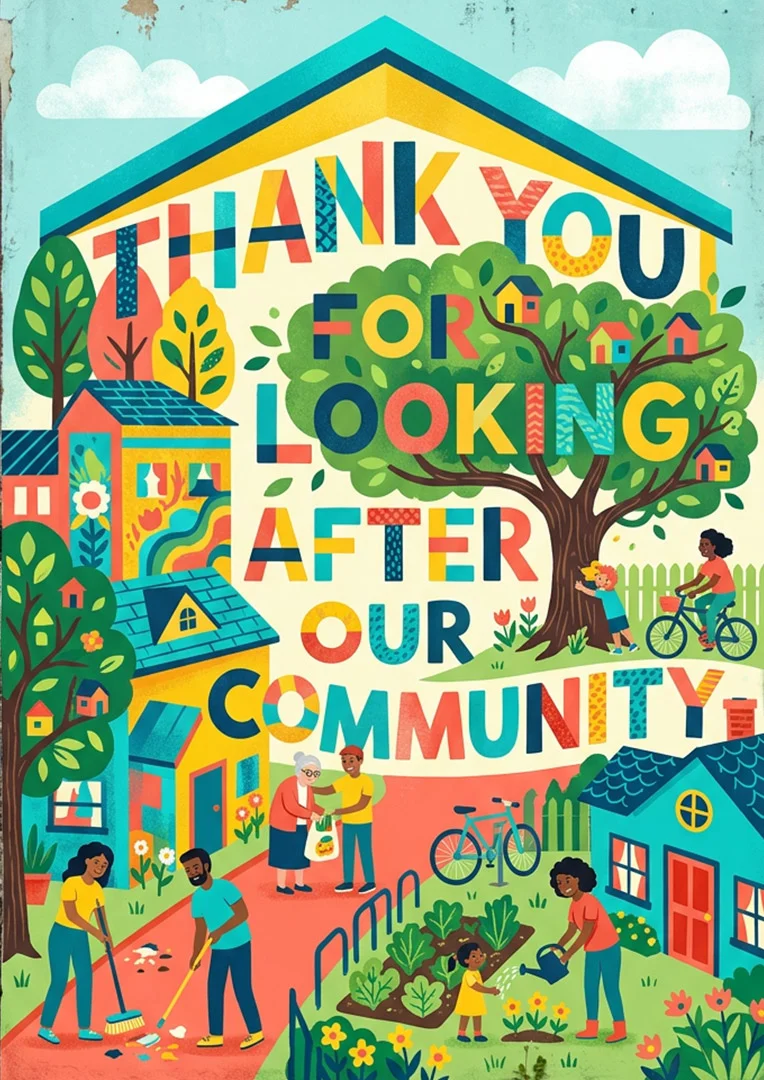 Neighborhood Hero Thank You Card