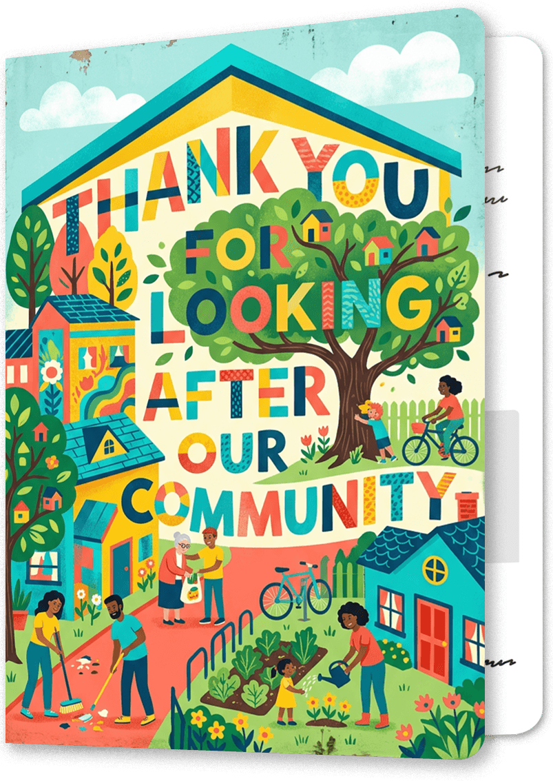 Neighborhood Hero Thank You Card