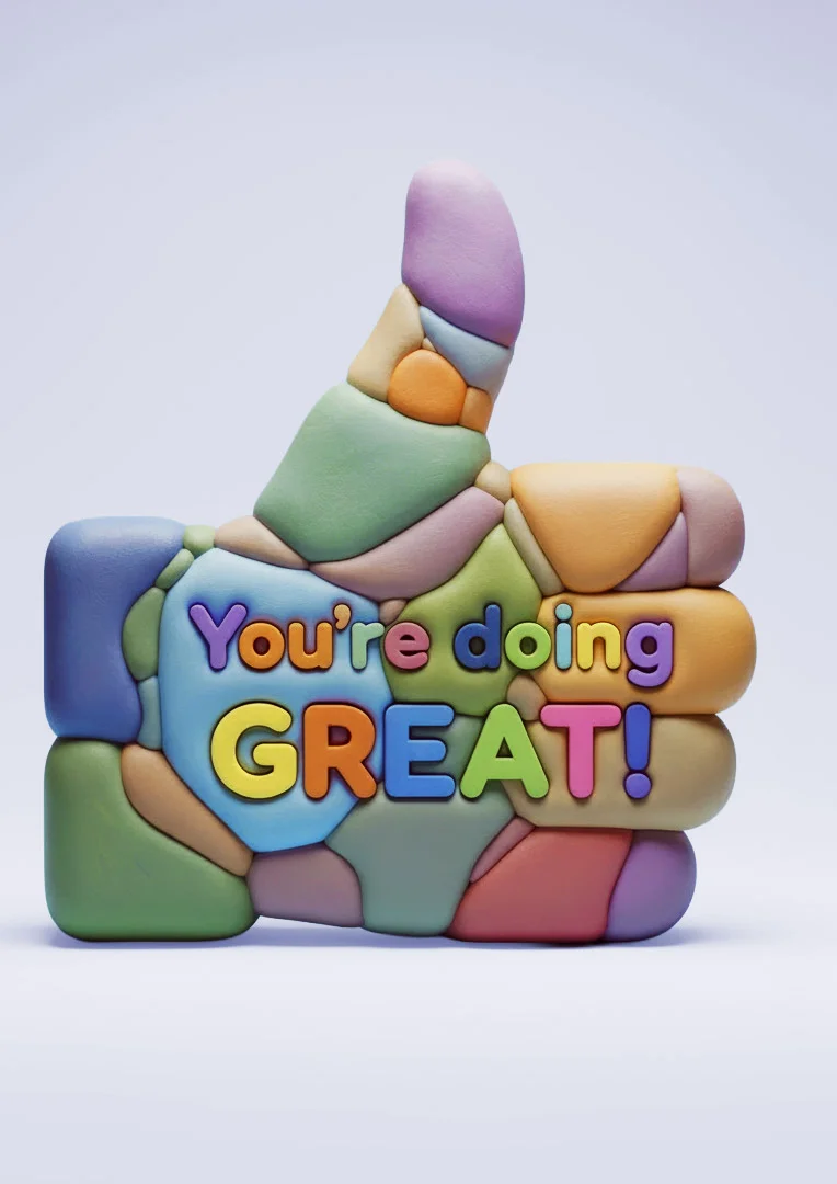 You're Doing Great Good Luck Card