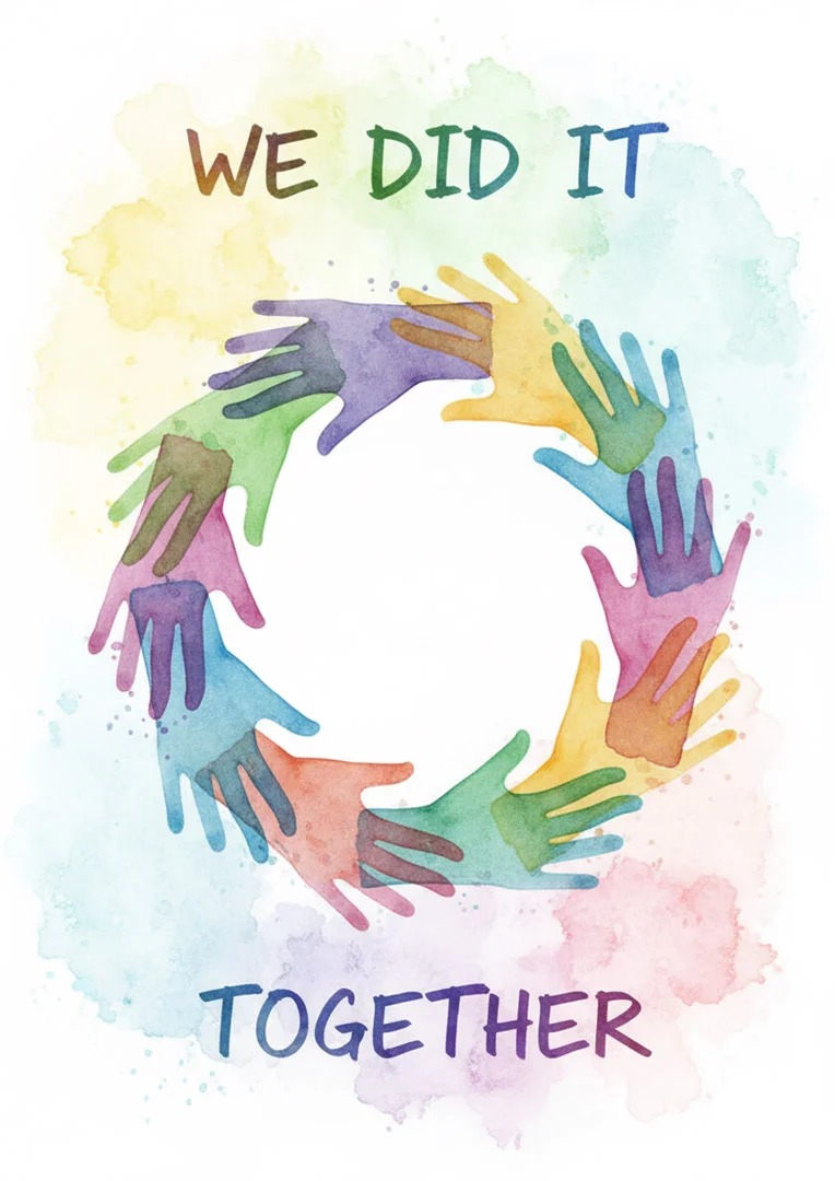 We Did It Thank You Card