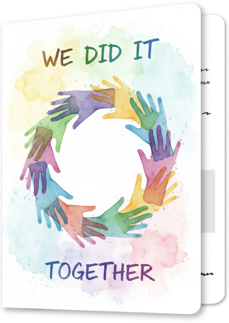 We Did It Thank You Card