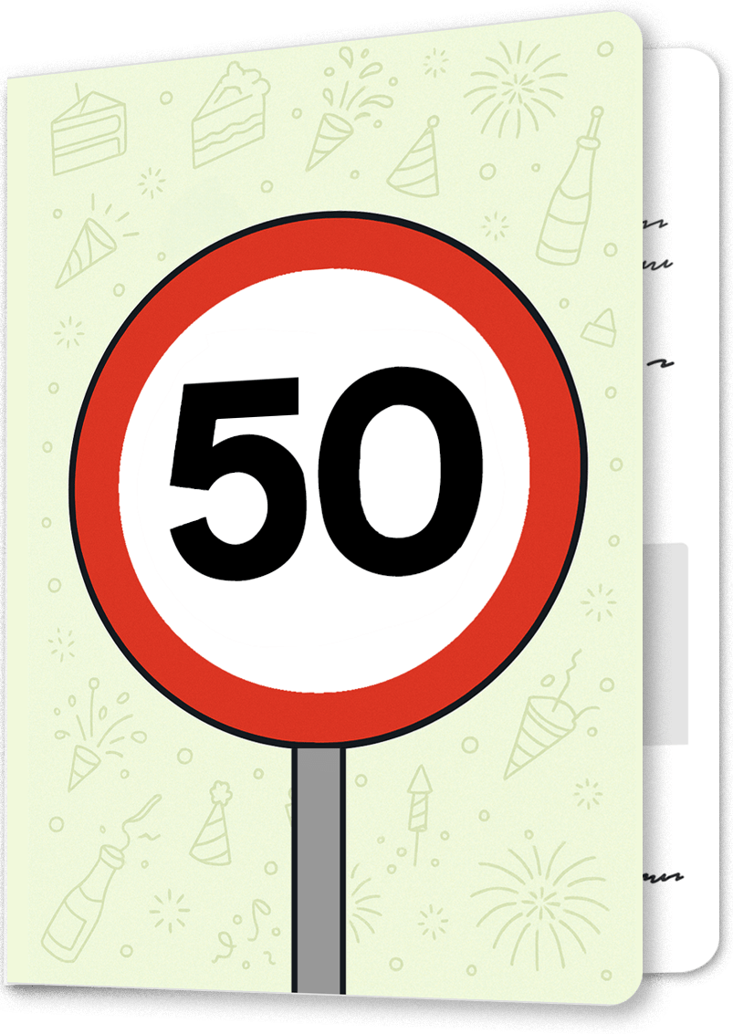The Big Fifty Milestone Birthday Card