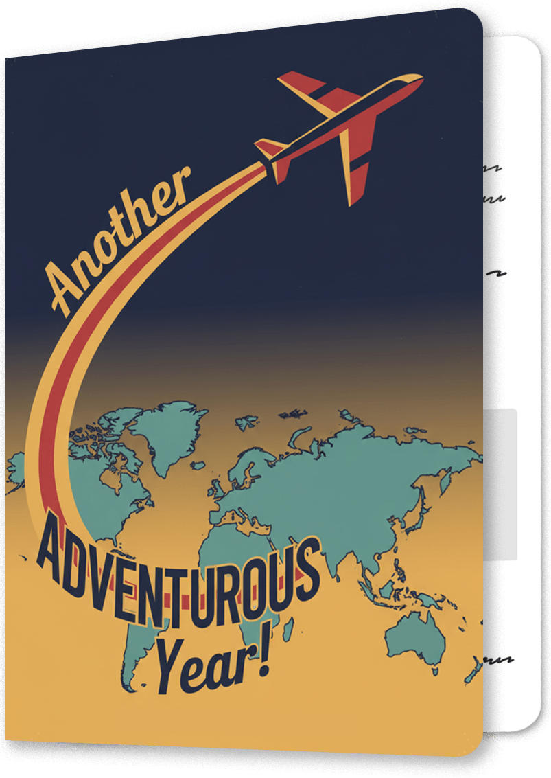 Vintage Travel Adventure Birthday Card