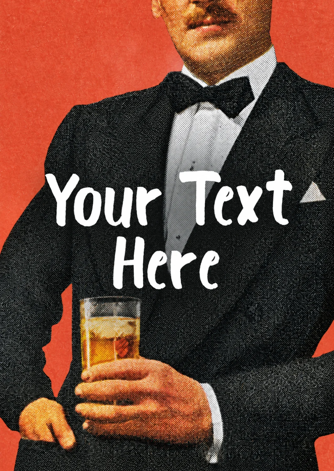 Suave Secret Agent Good Luck Card