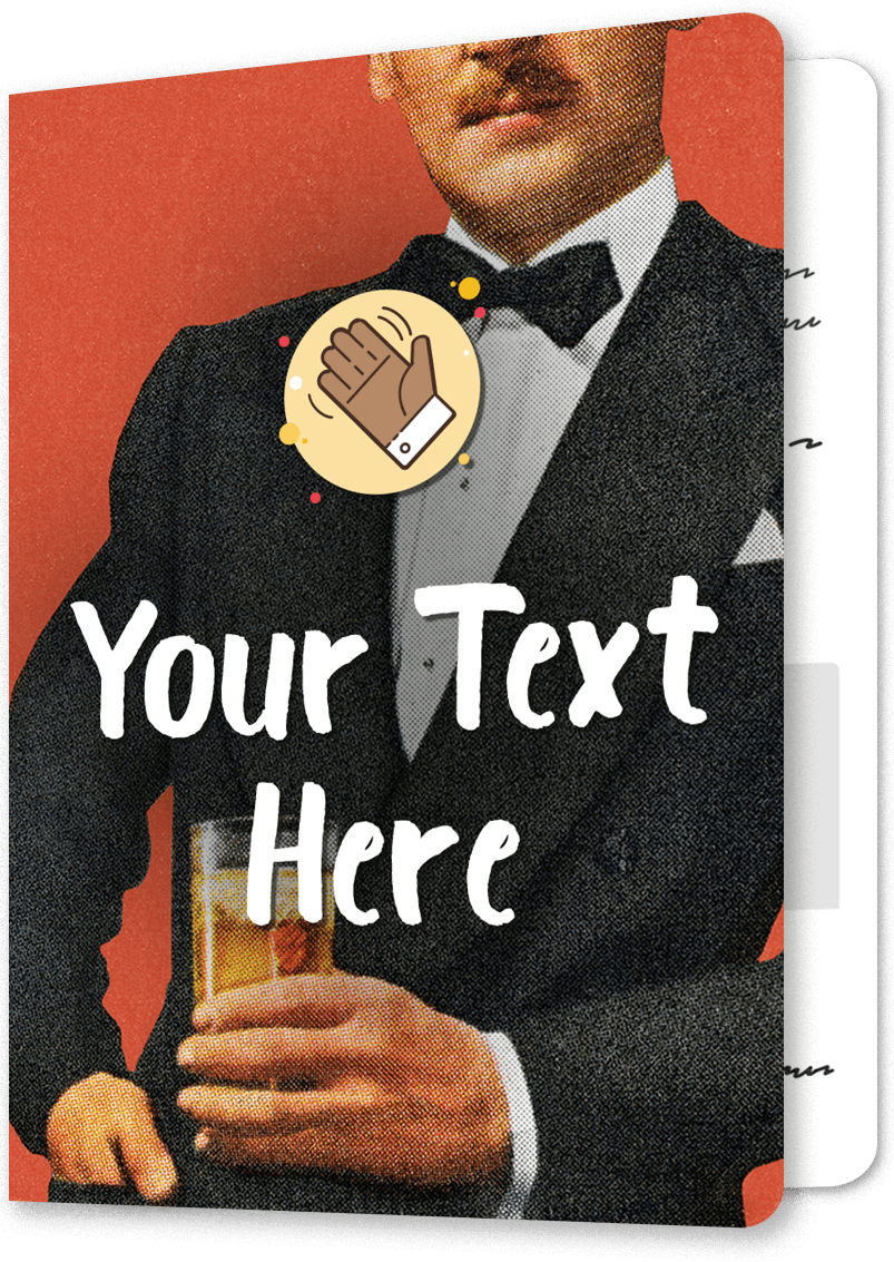 Debonair Agent Congratulations Card