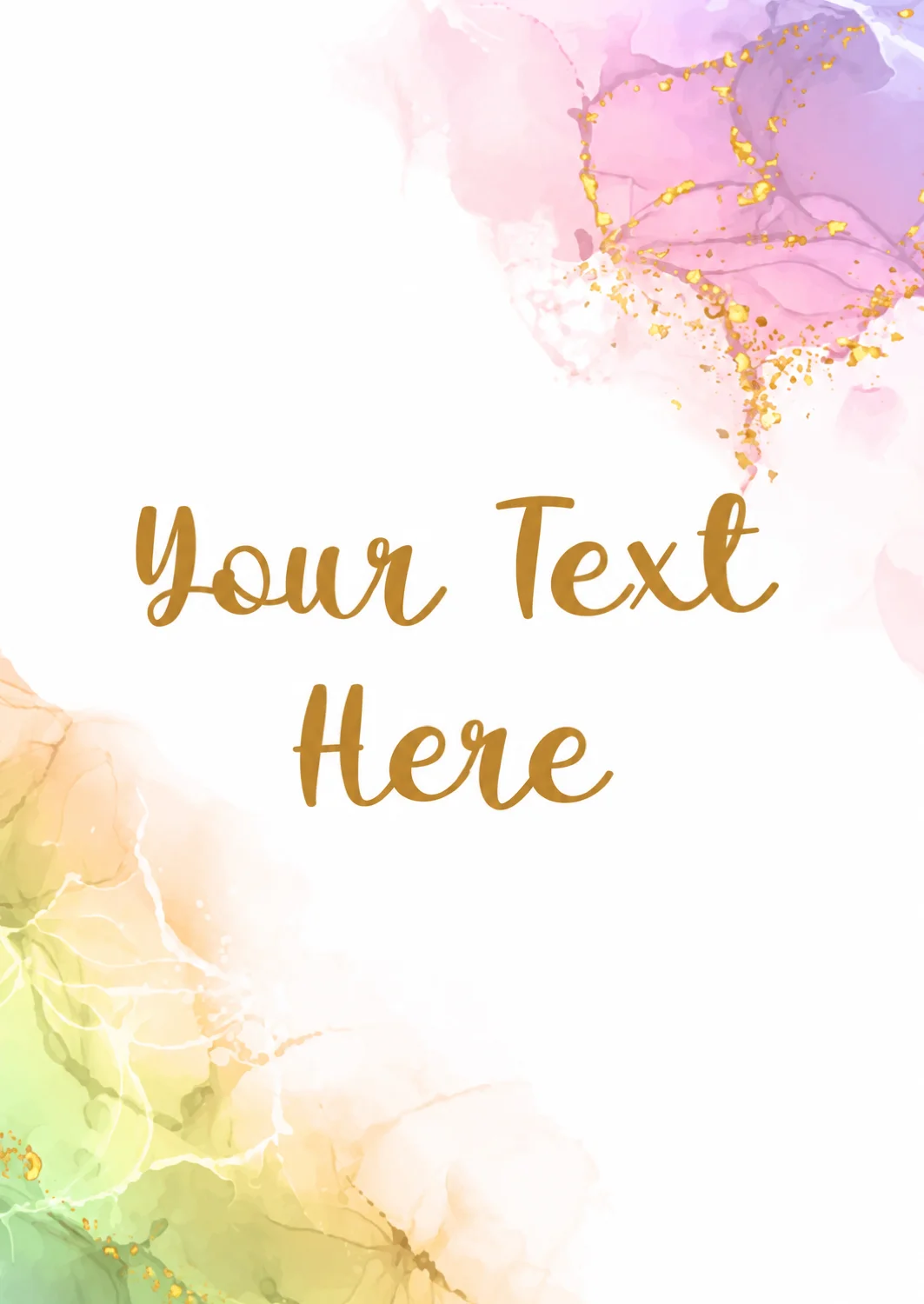 Vibrant Watercolor Splash Good Luck Card