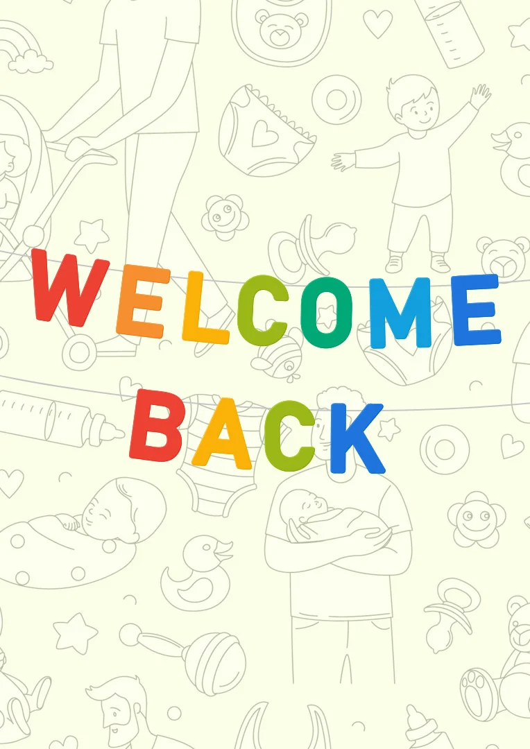 Welcome Back New Parent Card