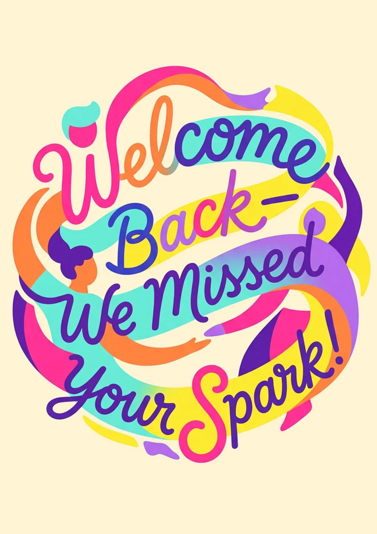 We Missed Your Spark Welcome Back Card