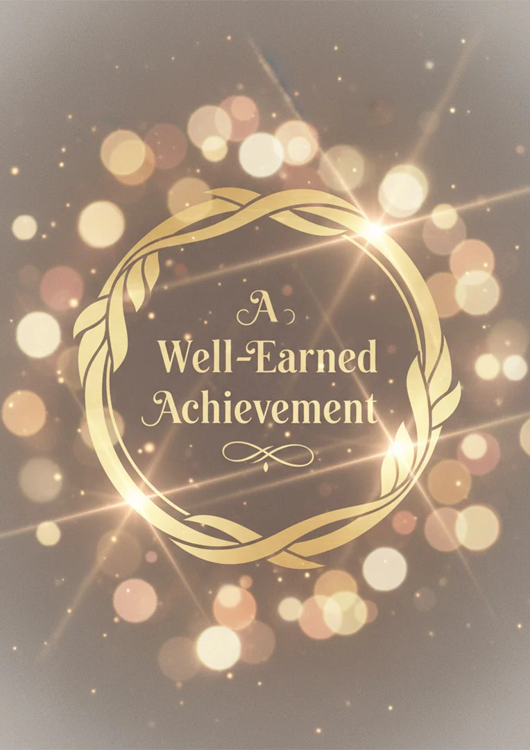 Elegant Golden Work Anniversary Card