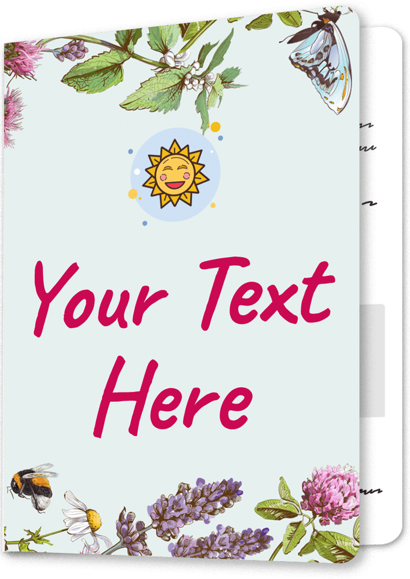 Wildflower Garden Birthday Card