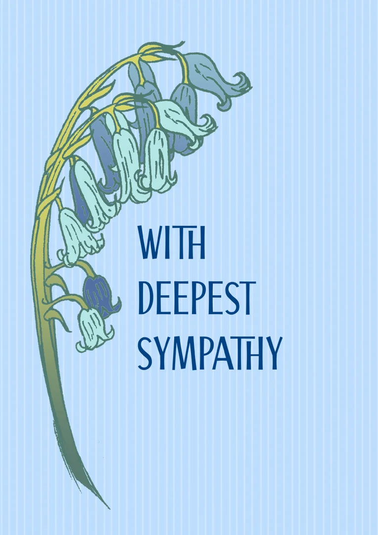 Bluebells Deepest Sympathy Card