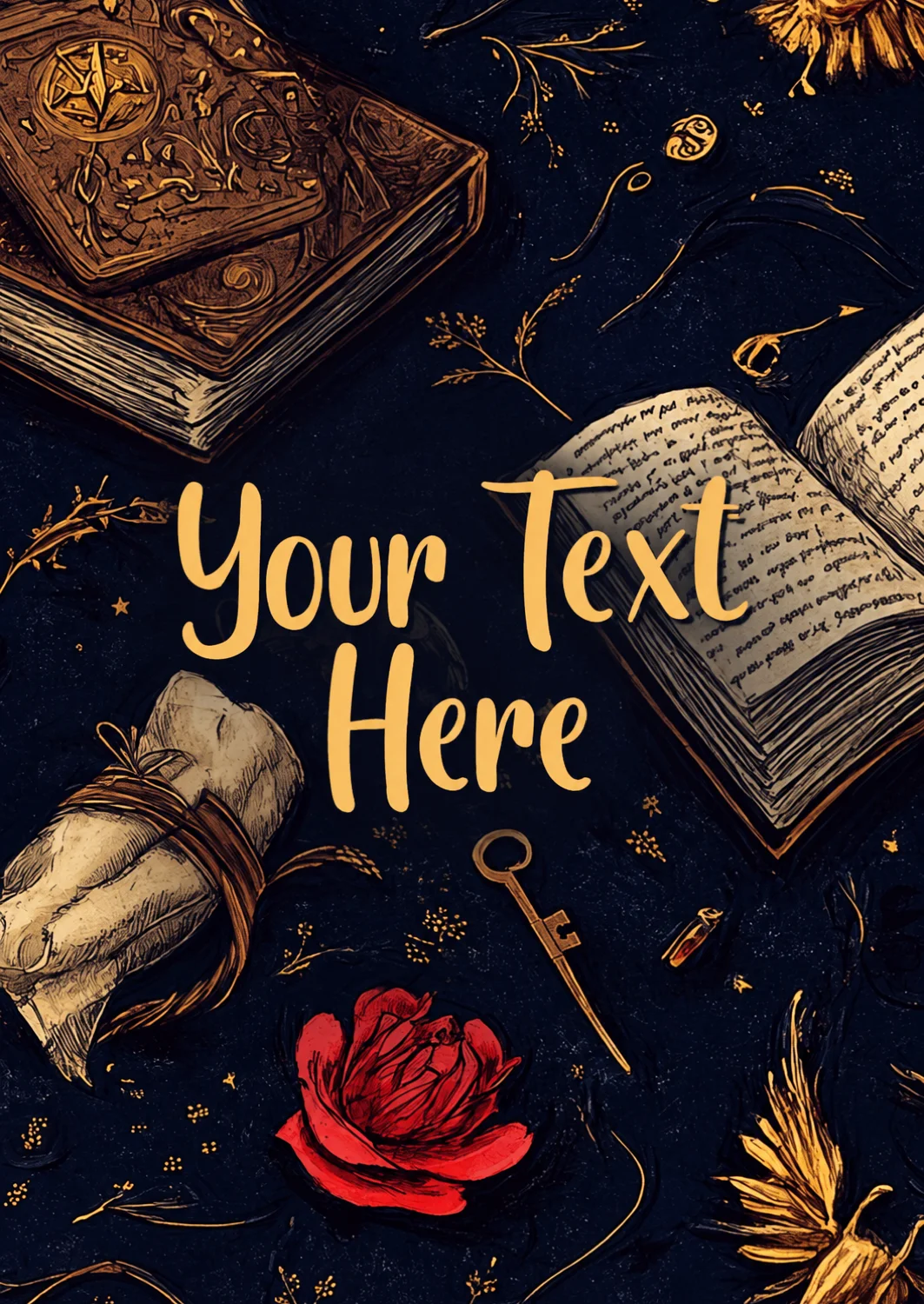 Enchanted Wizarding Birthday Card