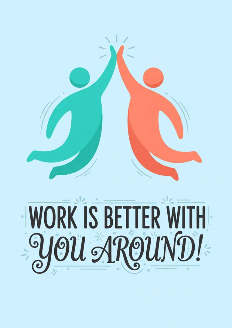World's Best Work Anniversary Card