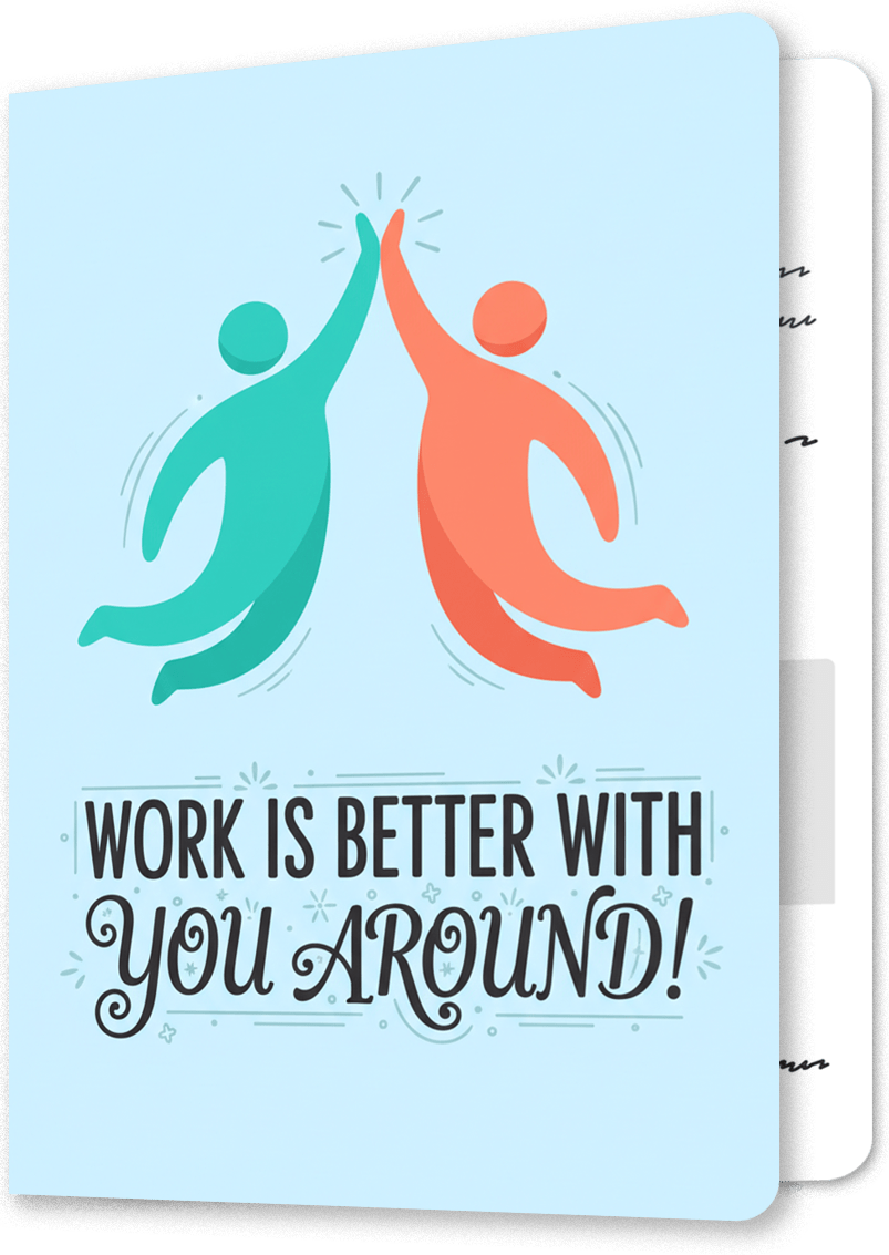 The Best Colleague Thank You Card