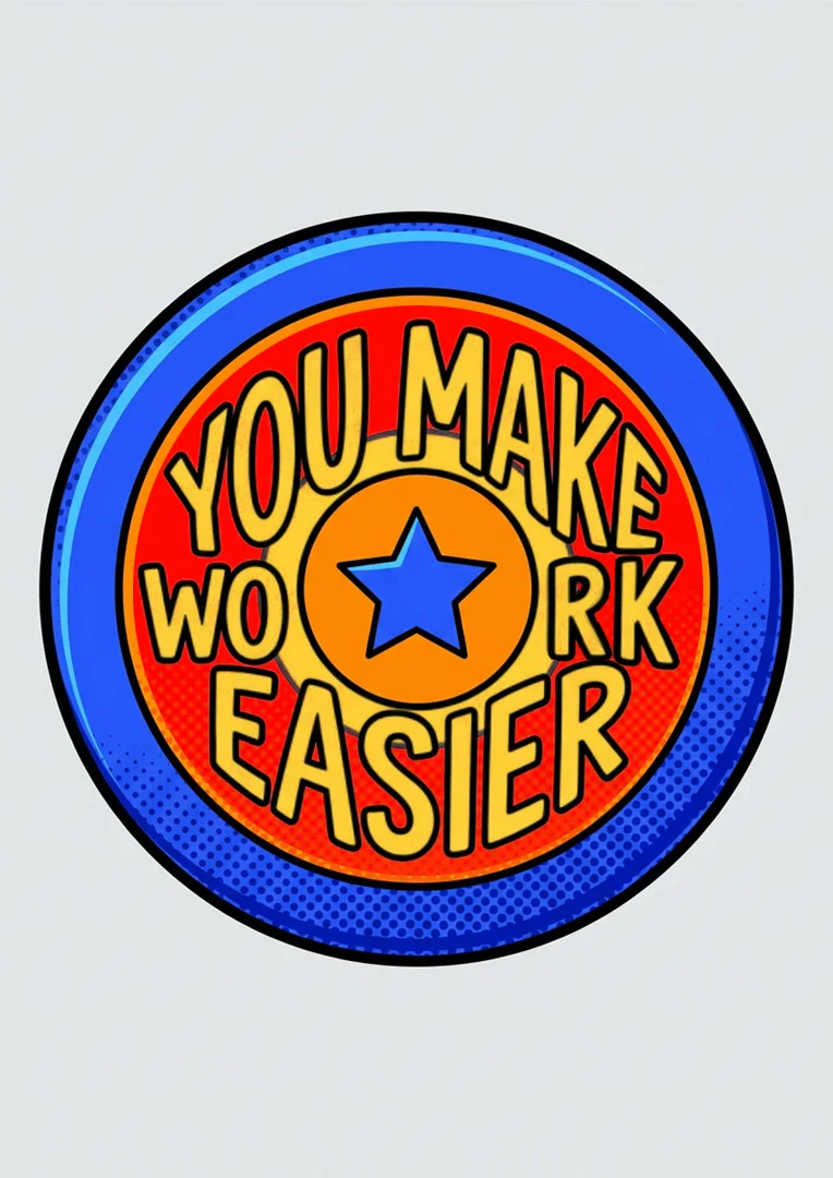 Super Hero Work Anniversary Card