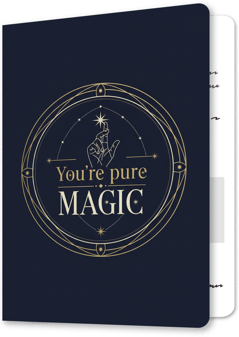 Pure Magic Celestial Thank You Card