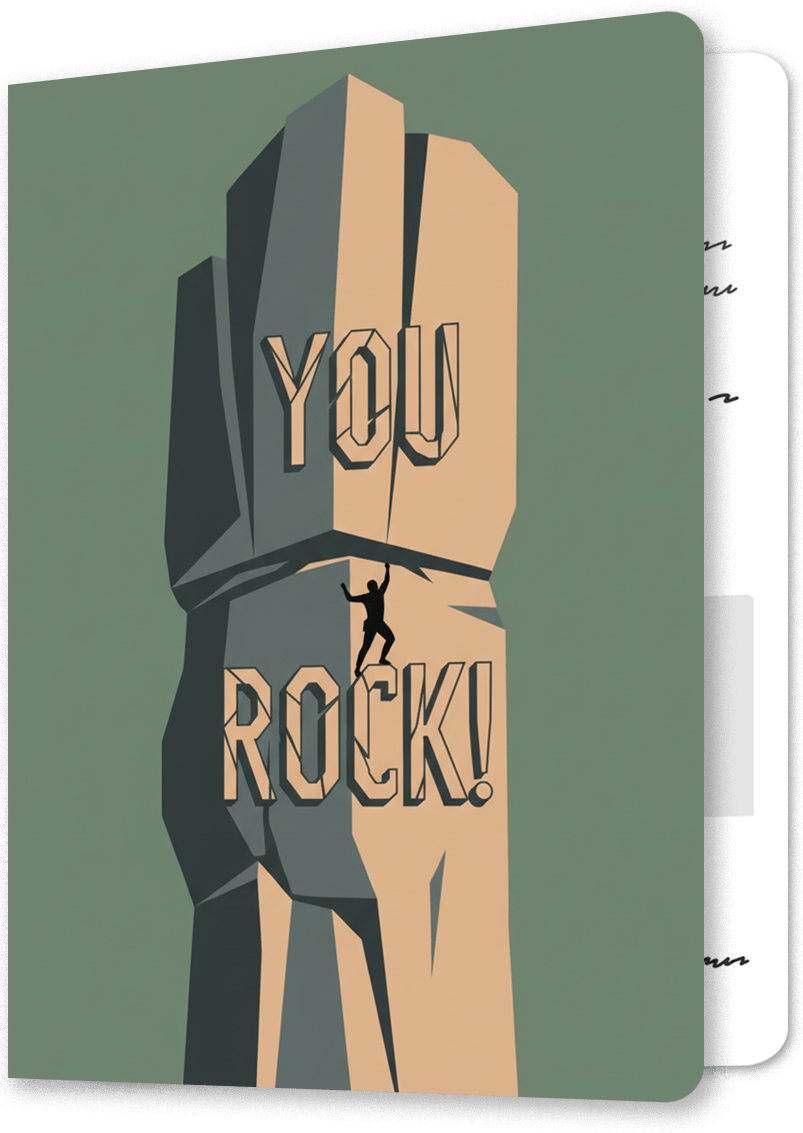 You Rock Summit Retirement Card