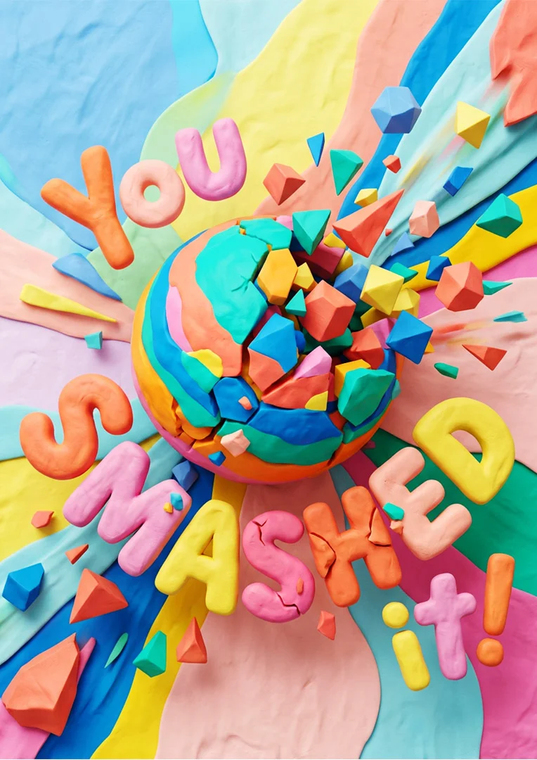 You Smashed It Work Anniversary Card