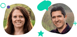 Photo of Tsvetelina and Val - Thankbox Co-founders.