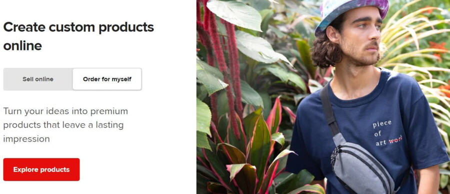 Printful homepage image