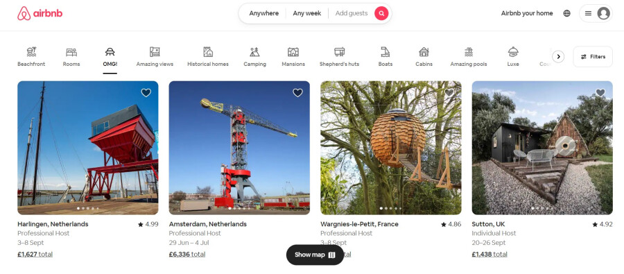 Cover page of Anirbnb Wow trips