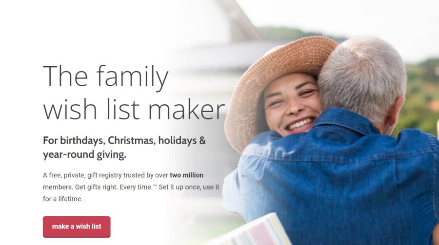 Giftster homepage