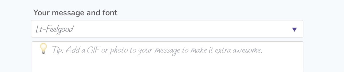 Thankbox LtFeelGood font sample