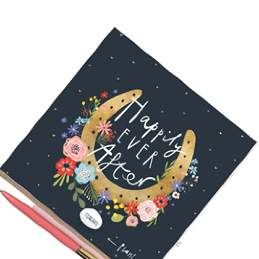 Picture of a handmade wedding card